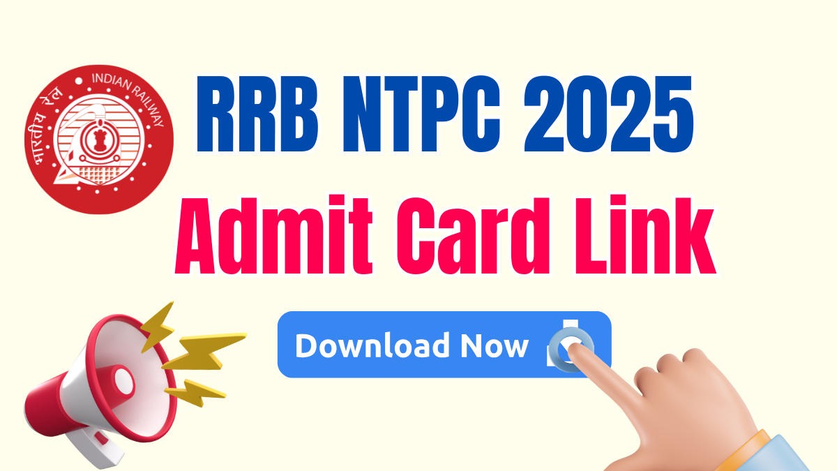 RRB NTPC UG Exam Date Admit Card 2025